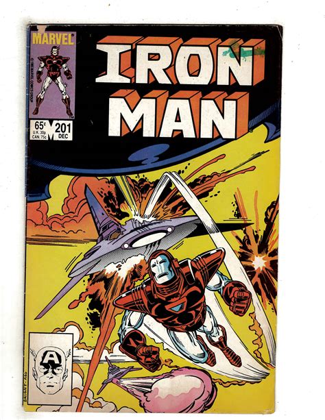 Iron Man 201 1985 Ej6 Comic Books Copper Age Marvel Iron Man