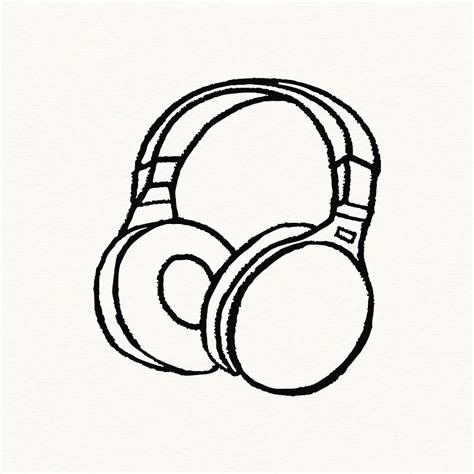 Headphone doodle clipart, music gadget | Premium Photo Illustration ...