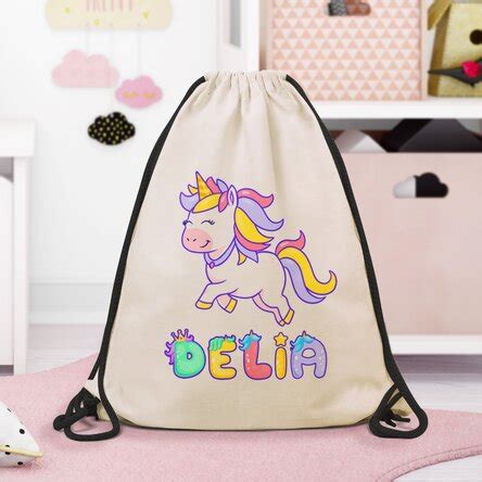 Rucsac Personalizat Cu Nume Unicorn Stargift Ro