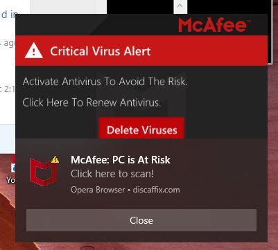 Getting a fake McAfee virus alert warning at random | Tech Support Guy