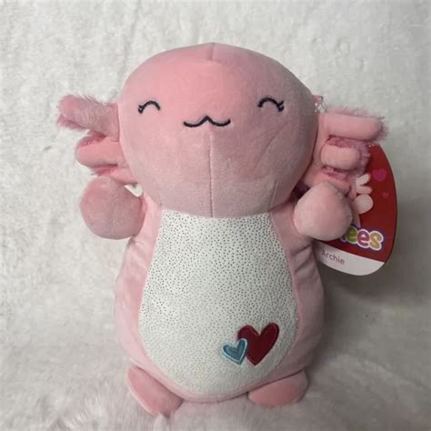 SQUISHMALLOWS 10 ARCHIE Pink Hugmee Axolotl Squishmallow Kellytoy