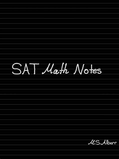 Sat Math Notes Pdf