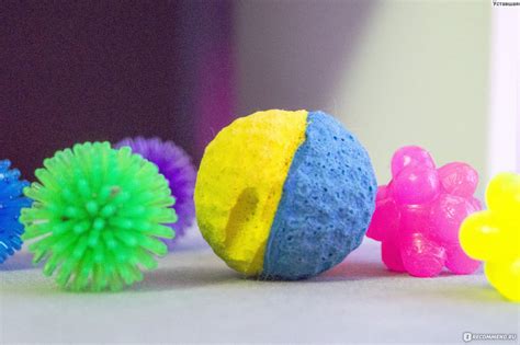Игрушки для животных Trixie мягкий мячик поролон, 4 см - «Красивые и ...