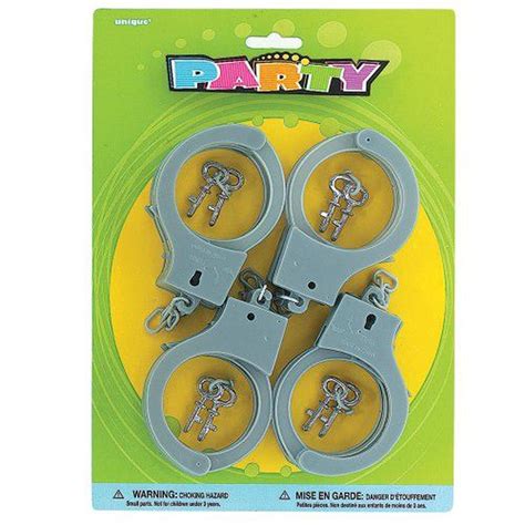 Unique Plastic Toy Handcuffs, 2 sets | Buy online at The Nile