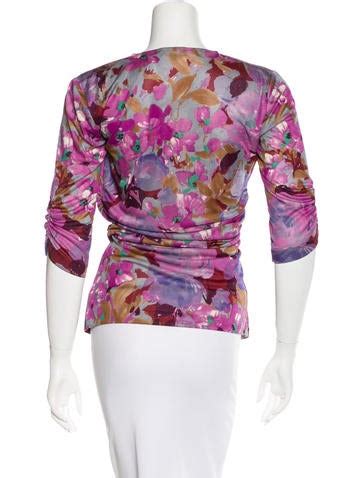 Etro Printed Long Sleeve Top Clothing Etr The Realreal