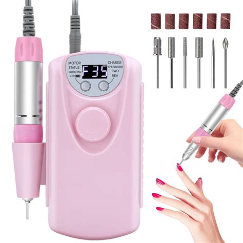 SAVILAND Portable Nail Drill – (Coreless Motor) Electric Nail Drill ...