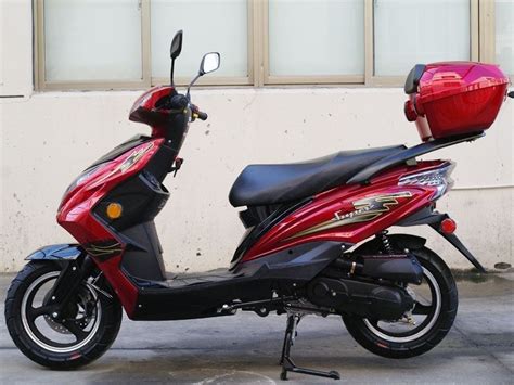 Cc Super Gas Moped Scooter Red With Big Body Automatic Cvt