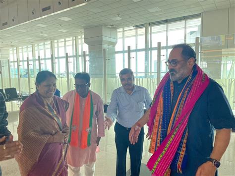 Rajeev Chandrasekhar On Twitter Arrived In Tripura Today On A