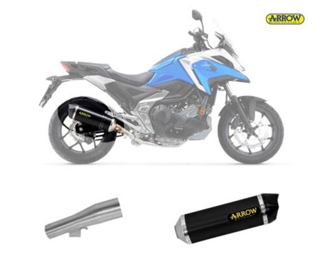 Pot D Echappement Arrow Race Tech Aluminium Noir Honda Nc X