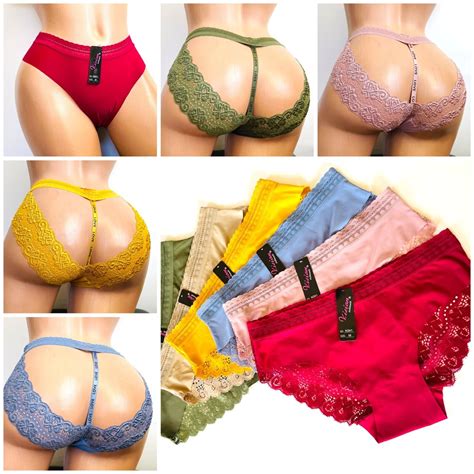 Women Sexy Lace Briefs Open Back G String Thongs Lingerie Underwear Panties Ebay
