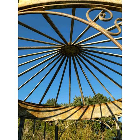 Park Hill Aged Metal Gazebo A Colorful Farmhouse