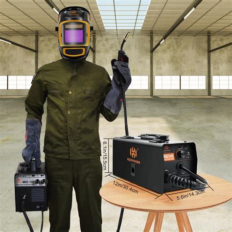 Non Gas Mig Welder Hzxvogen Mini Mig Semi Automatical Gasless Welding