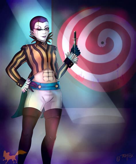 Circus Act Knife Thrower By Dragon Flame13 On Deviantart