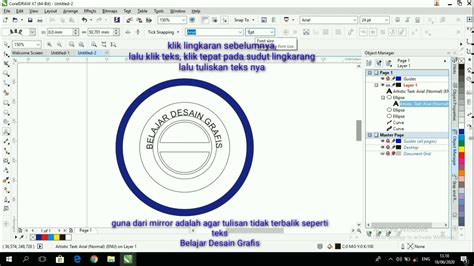 Tutorial Belajar Membuat Stempel Corel Draw X7 YouTube