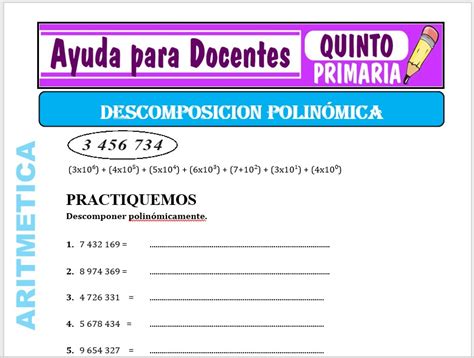 Ejercicios Con N Meros Decimales Para Quinto De Primaria Ayuda Para