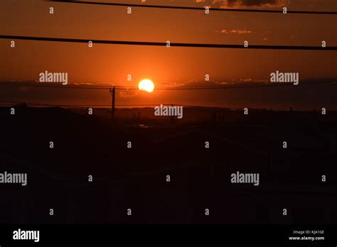 Ocean City Sunset Stock Photo Alamy