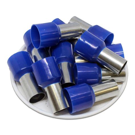 Ad500016 1 10 Awg 16mm Pin Insulated Ferrules Blue — Ferrules Direct