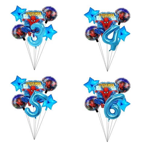 Spiderman Folieballon S T Ballon Buket Med K Mpe Tal Ballon Ballon