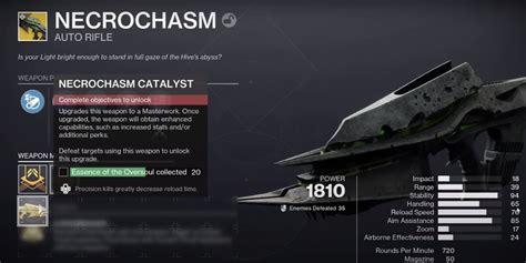 Destiny 2 Season Of The Witch How To Get Necrochasm And Its Exotic Catalyst