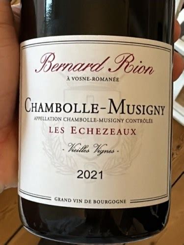 Bernard Rion Vieilles Vignes Chambolle Musigny Les Chezeaux Vivino Us