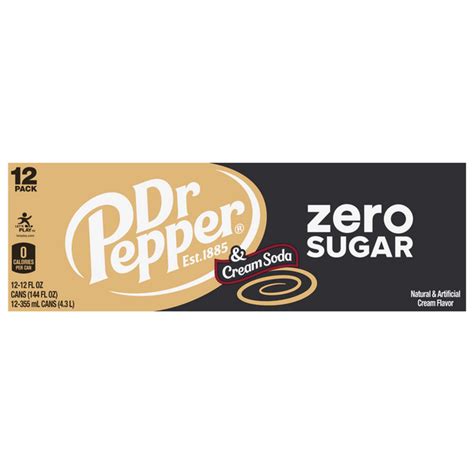 Save on Dr Pepper Zero Sugar Cream Soda - 12 pk Order Online Delivery | Food Lion