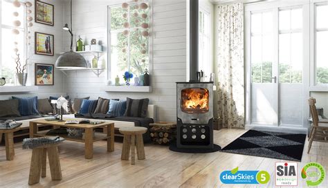 Saltfire St X Tall Multi Fuel Stove Cast Fireplaces