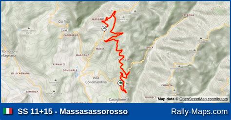 Ss Massasassorosso Stage Map Rally Del Ciocco E Valle Del