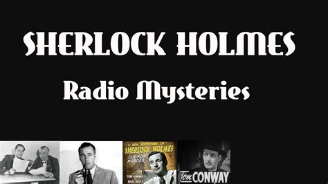 Sherlock Holmes Radio The Veiled Lodger Youtube