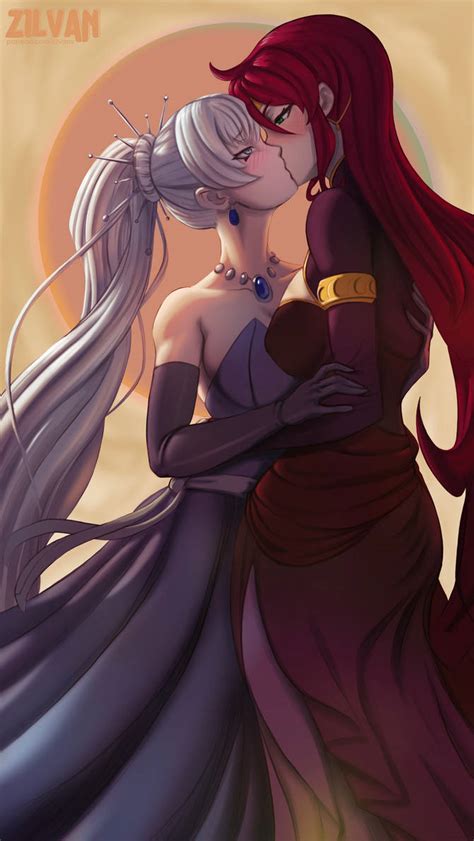 Pyrrha X Weiss Rwby By Zilvan On Deviantart