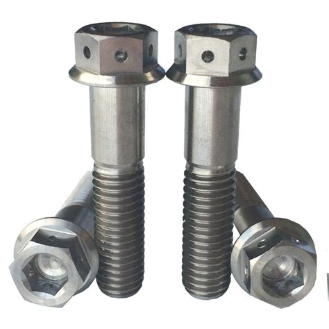 Titanium Flange Allen Hex Hole Head Bolts Screw Al V Gr Colorful