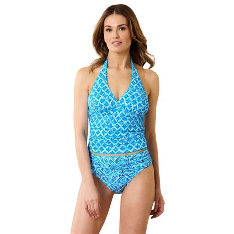 Tommy Bahama Reversible Halter Tankini Ss100442 Island Cays Shell Be Ocean Paradise