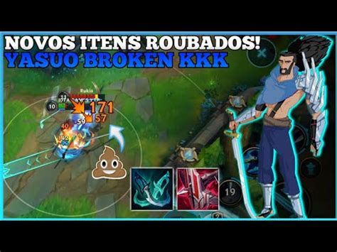 yasuo tá muito roubado os novos itens yasuo mid gameplay wild rift