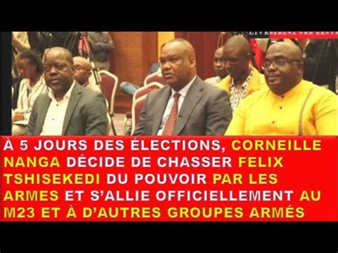 URGENT CORNEILLE NANGA CRÉE UNE RÉBELLION AVEC BERTRAND BISIMWA DU