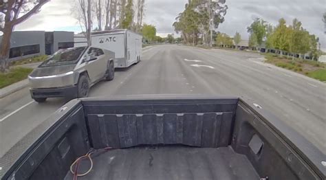 Watch The Tesla Cybertruck Tow A Large Trailer Without Breaking A Sweat