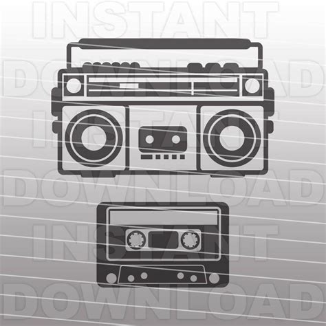 Boombox Silhouette