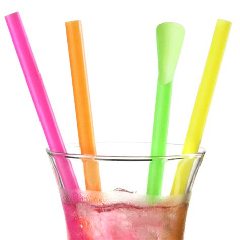 Spoon Straws Neon Drinking Straws Slushie Straws Buy At Drinkstuff