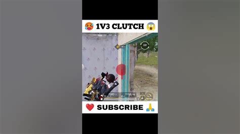 1v3 Clutch In Panic Situation 🥵 Is Not Easy 😅 Don T Miss End 🥶 Shorts Bgmi Pubgmobile Youtube