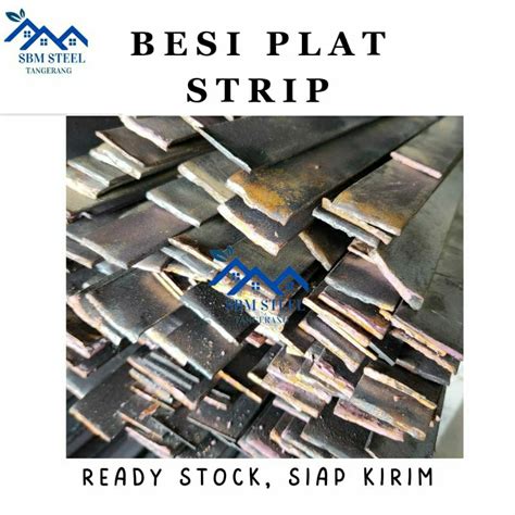 Jual Besi Plat Strip Lebar Cm Tebal Mm Panjang Meter Shopee