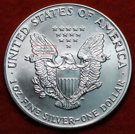 Uncirculated 1991 American Eagle Silver Dollar