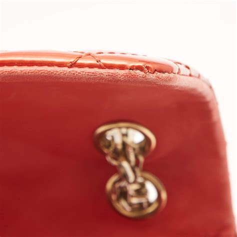 Chanel Red Patent Leather Reissue Double Compartment Flap Bag At 1stdibs