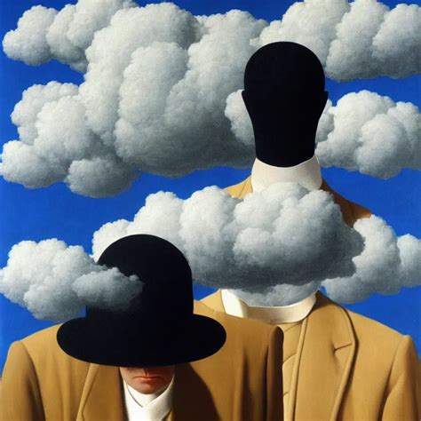 Portrait Of A Man Whos Head Is A Cloud His Head Is Stable Diffusion