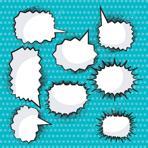 Comic Speech Bubbles Colorful Talk Speech Vector Colorful Talk Speech Png And Vector With