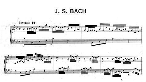 J S Bach Invention No In B Flat Major Bwv Youtube