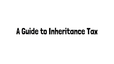 Uk Guide To Inheritance Tax Youtube