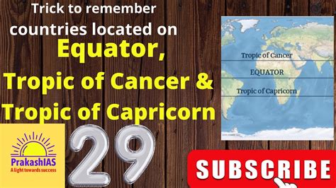 Trick To Remember Countries Around Equator And Tropics Youtube