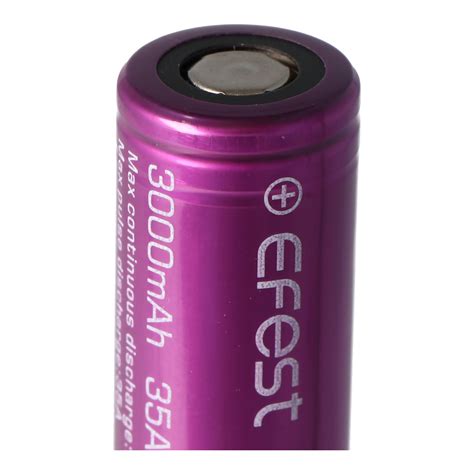 Efest Purple IMR 18650 3000mAh 3 6V 3 7V Min 2900 MAh Typ 3000 MAh