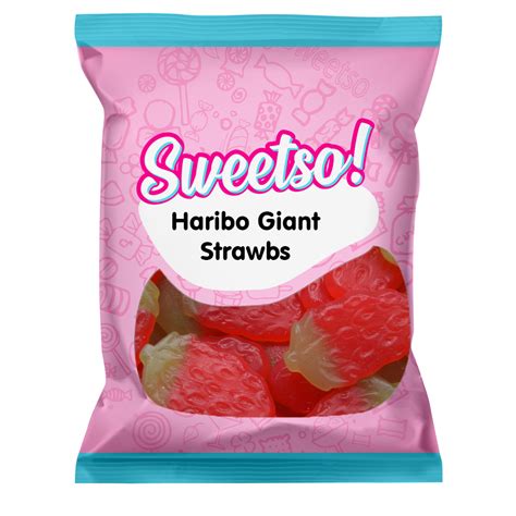 Haribo Giant Strawbs 1kg Stocktons Wholesale Sweets