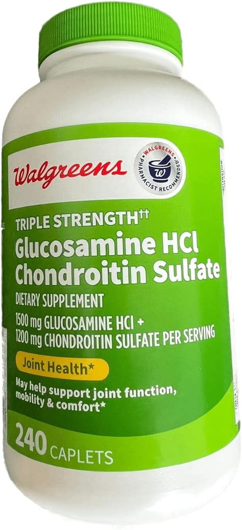 Walgreens Glucosamine Chondroitin Triple Strength Mg Glucosamine