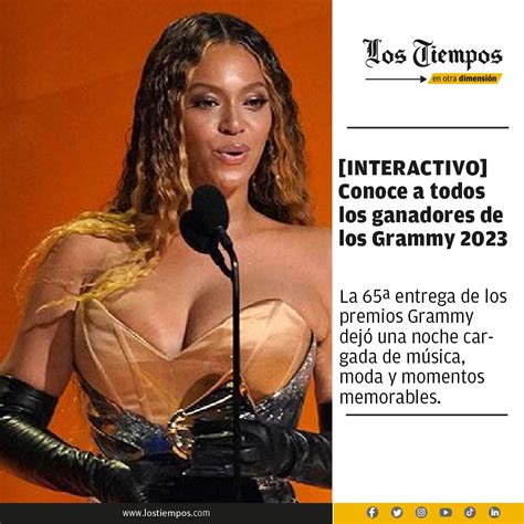 [interactivo] Conoce A Todos Los Ganadores De Los Grammy 2023 Los