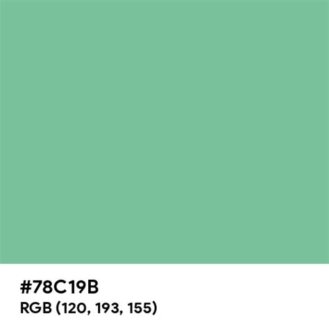 Light Sea Green (Traditional) color hex code is #78C19B